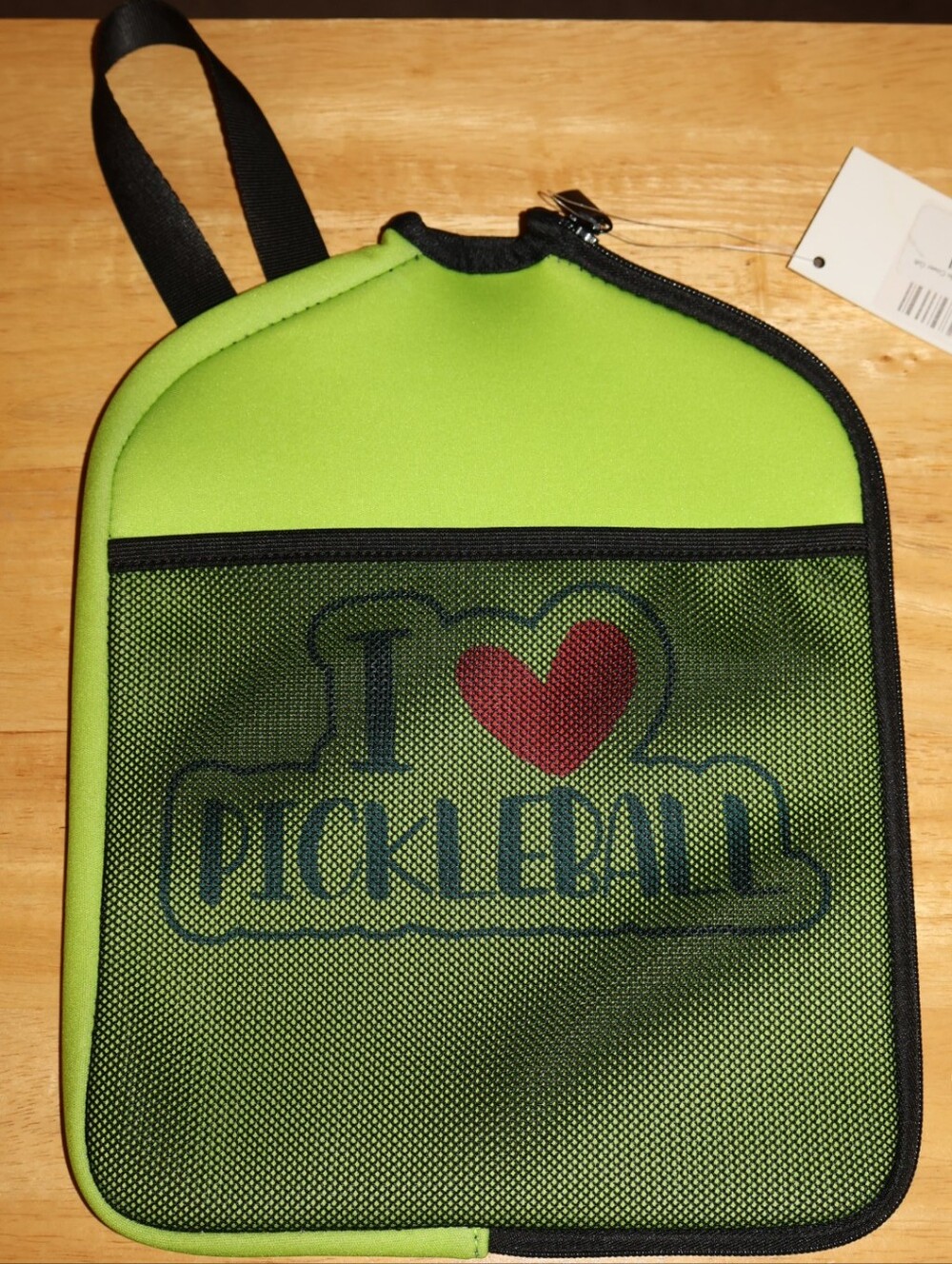 Barrel Down South I ❤ Pickleball Lime Green Pickleball Paddle Cover. NWT.